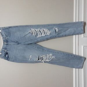 Pistola Anthropologie women Jean distressed high rise 27 Y2k Destroy Grunge
